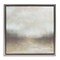 Stupell Industries Foggy Beige Landscape Framed Floater Canvas Wall Art Design by J:L Design